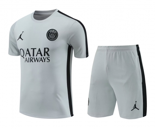 2023/24 Paris SG Gray Thailand Soccer Training Uniform-418