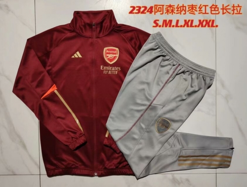 2023/24 Arsenal Maroo Soccer Jacket Uniform-815