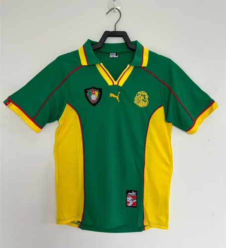 1998 Retro Version Cameroon Home Yellow Thailand Soccer Jersey AAA-811