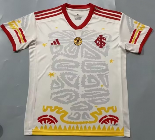 2023/24 Brazil SC Internacional White Thailand Soccer Jersey AAA-711/SX/908