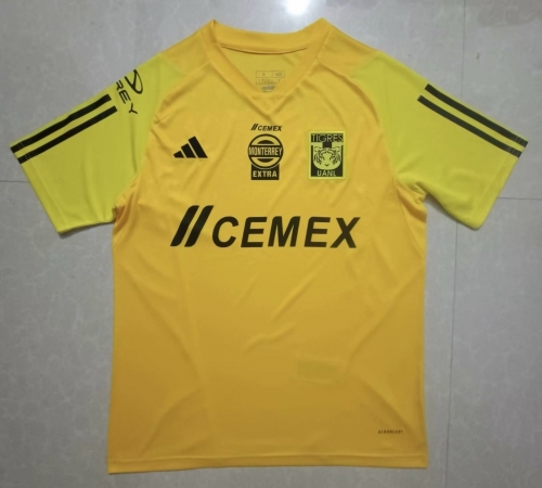 2023/24 Tigre UANL Yellow Training Thailand Soccer Jersey AAA-07