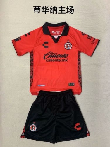 Kids 2023/24 Club Tijuana Home Red Kids/Youth Soccer Uniform-208