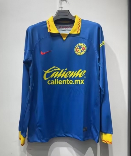 2023/24 Club América Away Blue LS Thailand Soccer Jersey-410