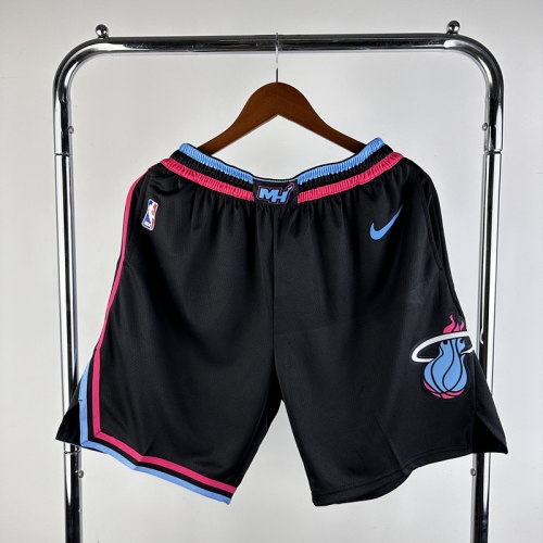 Miami Heat Black NBA Shorts-311