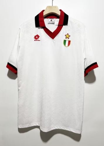 1993-1994 Retro Version AC Milan White Thailand Soccer Jersey AAA-2011