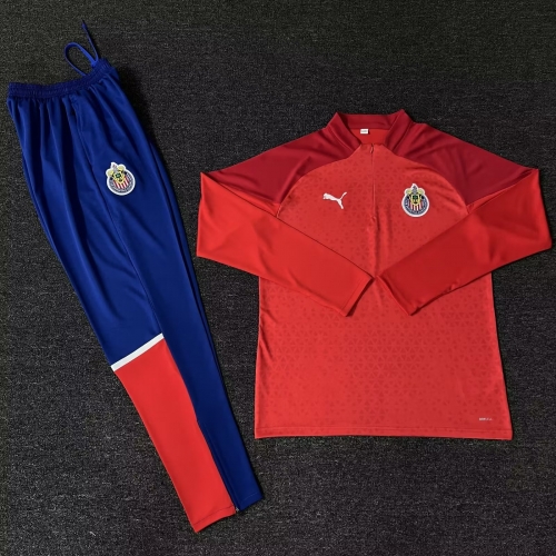 2023/24 Deportivo Guadalajara Red Thailand Tracksuit Uniform-522