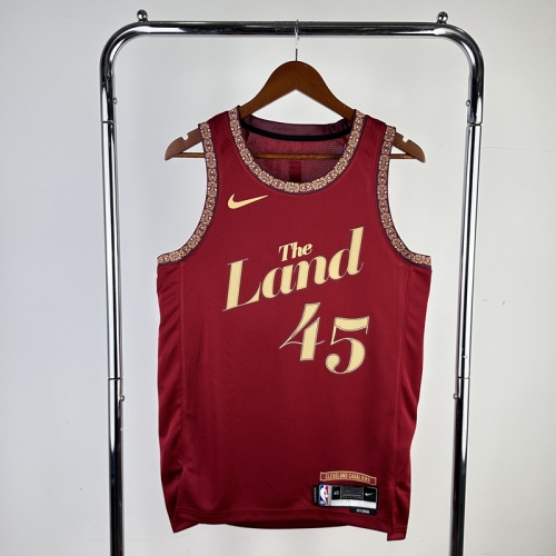 2023 Season City Version Cleveland Cavaliers NBA Red #45 Jersey-311