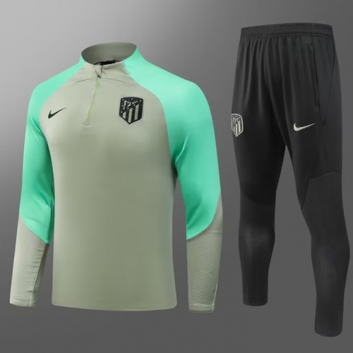2023/24 Atletico Madrid Light Green Thailand Soccer Tracksuit Uniform-GDP