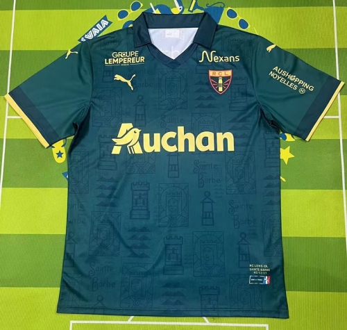2023/24 Champion Version RC Lens Green Thailand Soccer Jersey AAA-1095/522