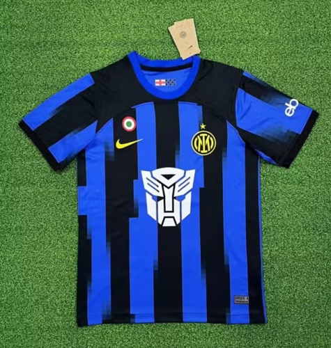 2023/24 Jointed Version Inter Milan Home White & Black Thailand Soccer Jersey AAA-320
