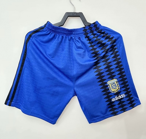 1994 Retro Version Argentina Black Thailand Soccer Shorts-311