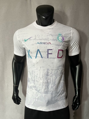 2023/24 Player Version 2023/24 Al-Nassr FC 2nd Away White Thailand Soccer Jersey AAA-MY/16/308