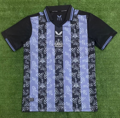 130th Newcastle United Black & Blue Thailand Soccer Jersey AAA-416