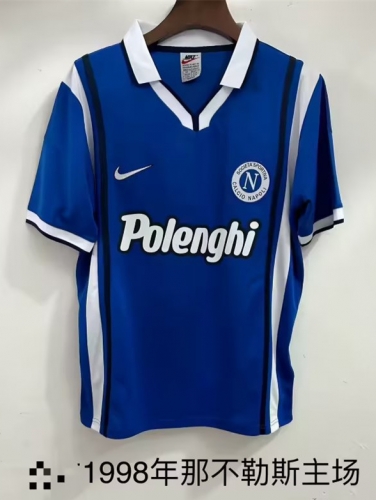 1998 Retro version Napoli Home Blue Thailand Soccer Jersey AAA-709