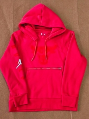 Kids Chicago Bull Red Youth/Kids NBA Tracksuit Uniform Hoodies With Zipper-308