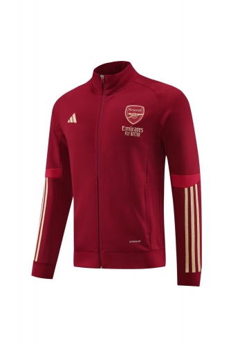 2023/24 Arsenal Maroon Soccer Jacket Top-LH