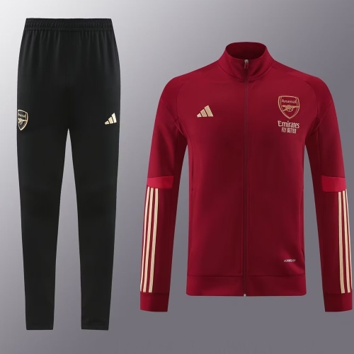 2023/24 Arsenal Maroon Soccer Jacket Uniform-LH