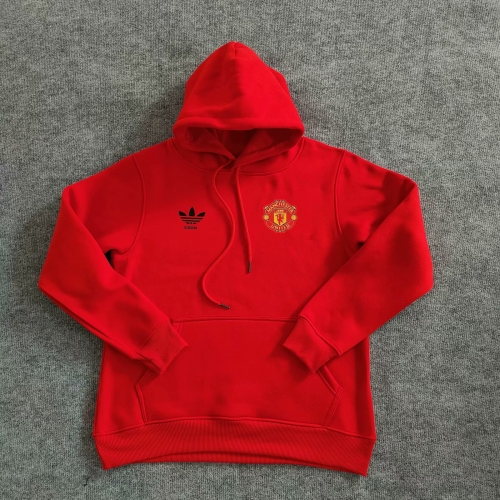 2023/24 Manchester United Red Thailand Soccer Tracksuit Hoddies-308