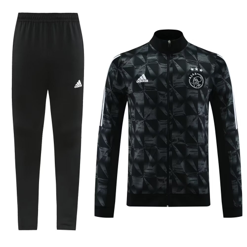 2023/24 Ajax Black Thailand Soccer Jacket Uniform-LH