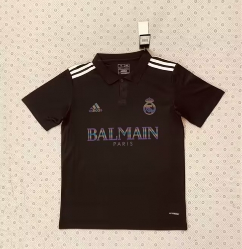 2023/24 Real Madrid Black Thailand Soccer Polo Shirts-510