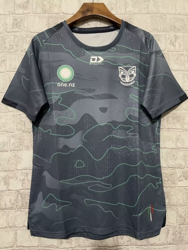 2024 Warriors Gray Thailand Rugby Training Shirts-805