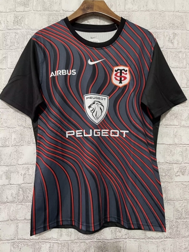 2023/24 Toulouse Away Red Thailand Rugby Shirts-805