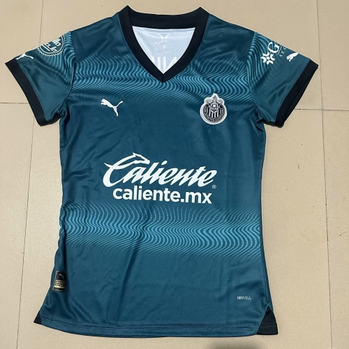 2023/24 Deportivo Guadalajara 2nd Away Green Women Soccer Jersey AAA-07/SX