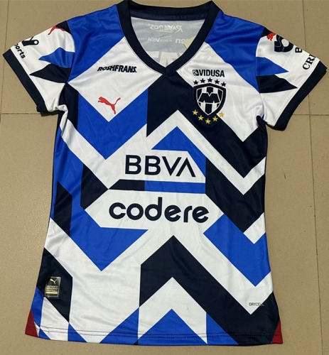 2023/24 Monterrey 2nd Away Blue & Black Thailand Female Soccer Jersey AAA-07