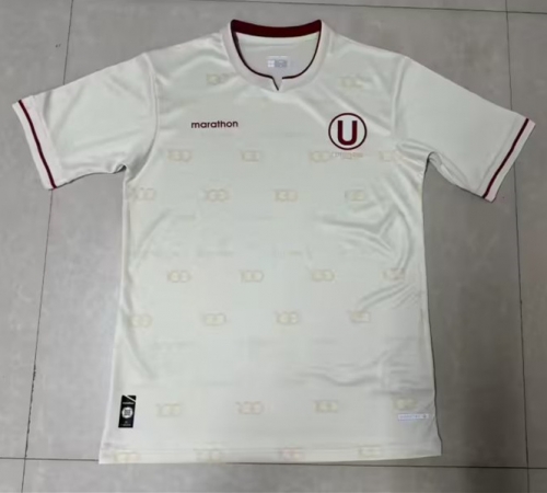 2023/24 Club Universitario de Deportes Home White Thailand Soccer Jersey AAA-1095