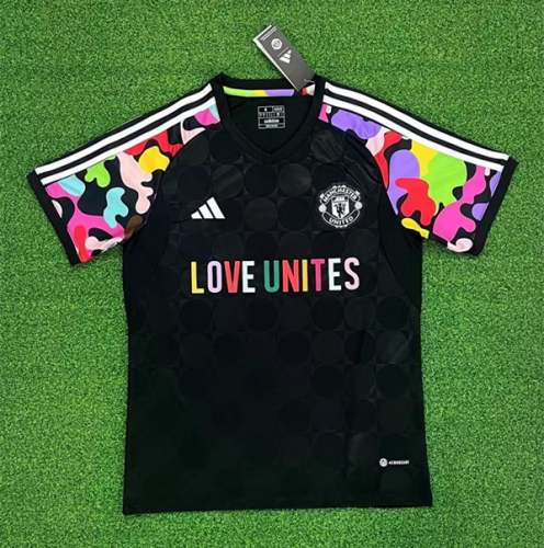 2023/24 Manchester United Black Thailand Soccer Training Jerseys-320/407