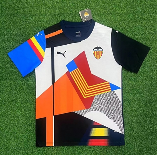 2023/24 Limited Version Valencia Blue & Orange Thailand Soccer Jersey AAA-320/407/07