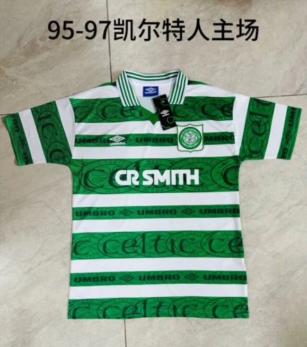 95-97 Retro Version Celtic Away Green Thailand Soccer Jersey AAA-709