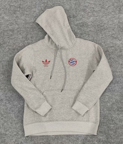 2023-2024 Bayern München Gray Thailand Soccer Tracksuit Top-308