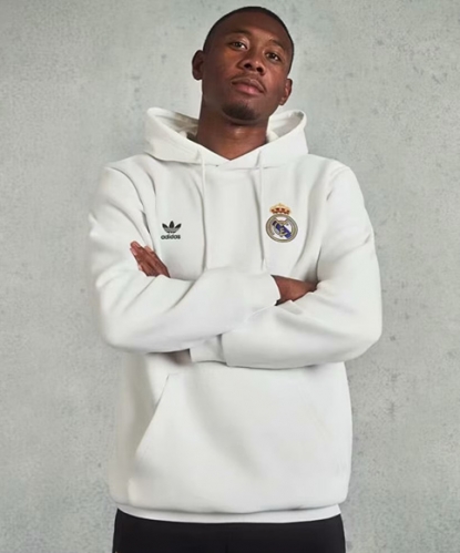 2023-2024  Rea Madrid White Thailand Soccer Tracksuit Top-308