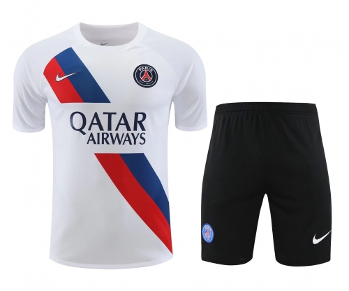 2023/24 Paris SG White Thailand Soccer Training Uniform-418