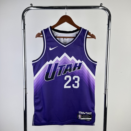 2024 Season City Version NBA Utah Jazz Purple #23 Jersey-311