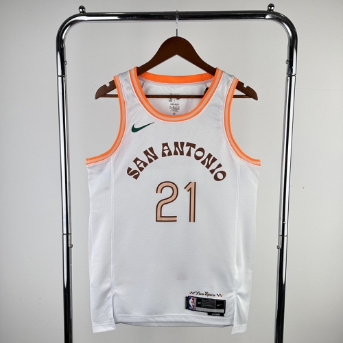 2024 Season City Version San Antonio Spurs NBA White #21 Jersey-311