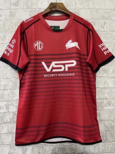 2024 South Sydney Rabbitohs Red Training Thailand Rugby Shirts-805