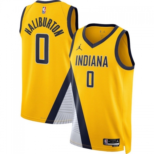 23 Season Limited Version Indiana Pacers NBA Yellow #0 Jersey-311