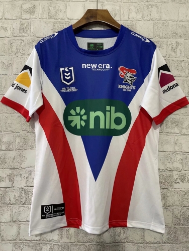 2024 Doncaster Knights Away Blue & White Thailand Rugby Shirts-805