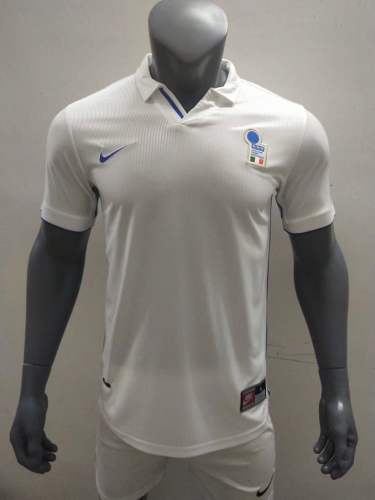 98 Retro Version Italy Away White Thailand Soccer Jersey AAA-416