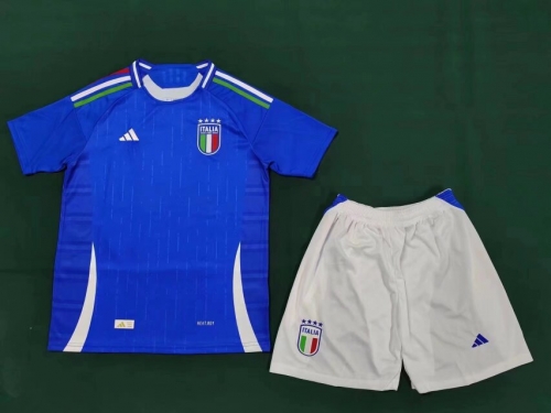 2024/25 Italy Home Blue Soccer Uniform-SKE