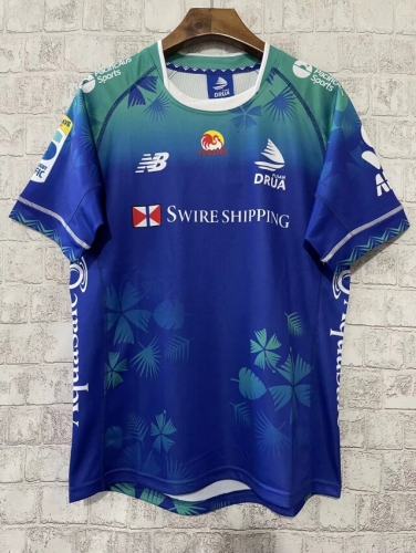 24 Fiji Home Blue Thailand Rugby Shirts-805