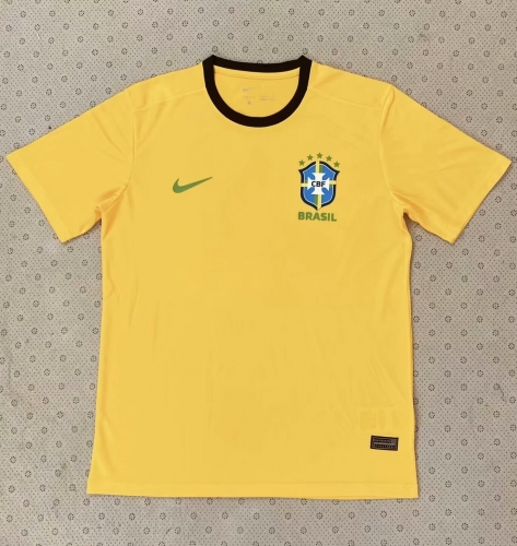 2023/24 Brazil Yellow Soccer Thailand Jersey AAA-510