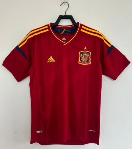 2012 Retro Spain Home Red Thailand Soccer Jersey AAA-522/905/811