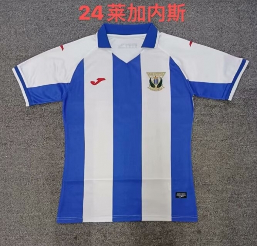 2023/24 CD Leganés Home Blue & White Thailand Soccer Jersey AAA-709