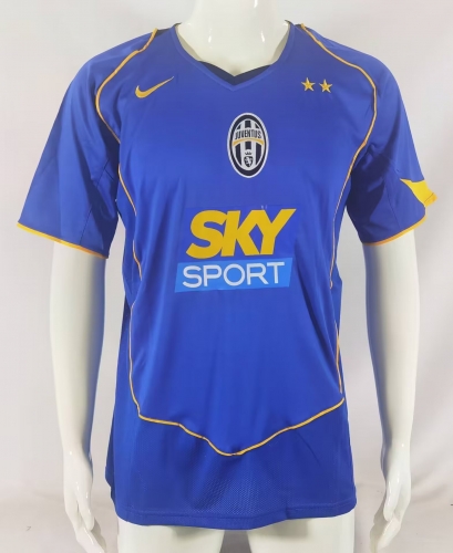 04-05 Retro Version Juventus Blue  Thailand Soccer Jersey AAA-522/503