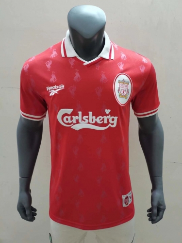 98 Retro Version Liverpool Home Red Thailand Soccer Jersey AAA-416