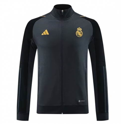 2023/24 Real Madrid Dark Gray Thailand Jacket Top-LH