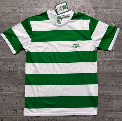 66-67 Retro Version Celtic Away Green Thailand Soccer Jersey AAA-JM